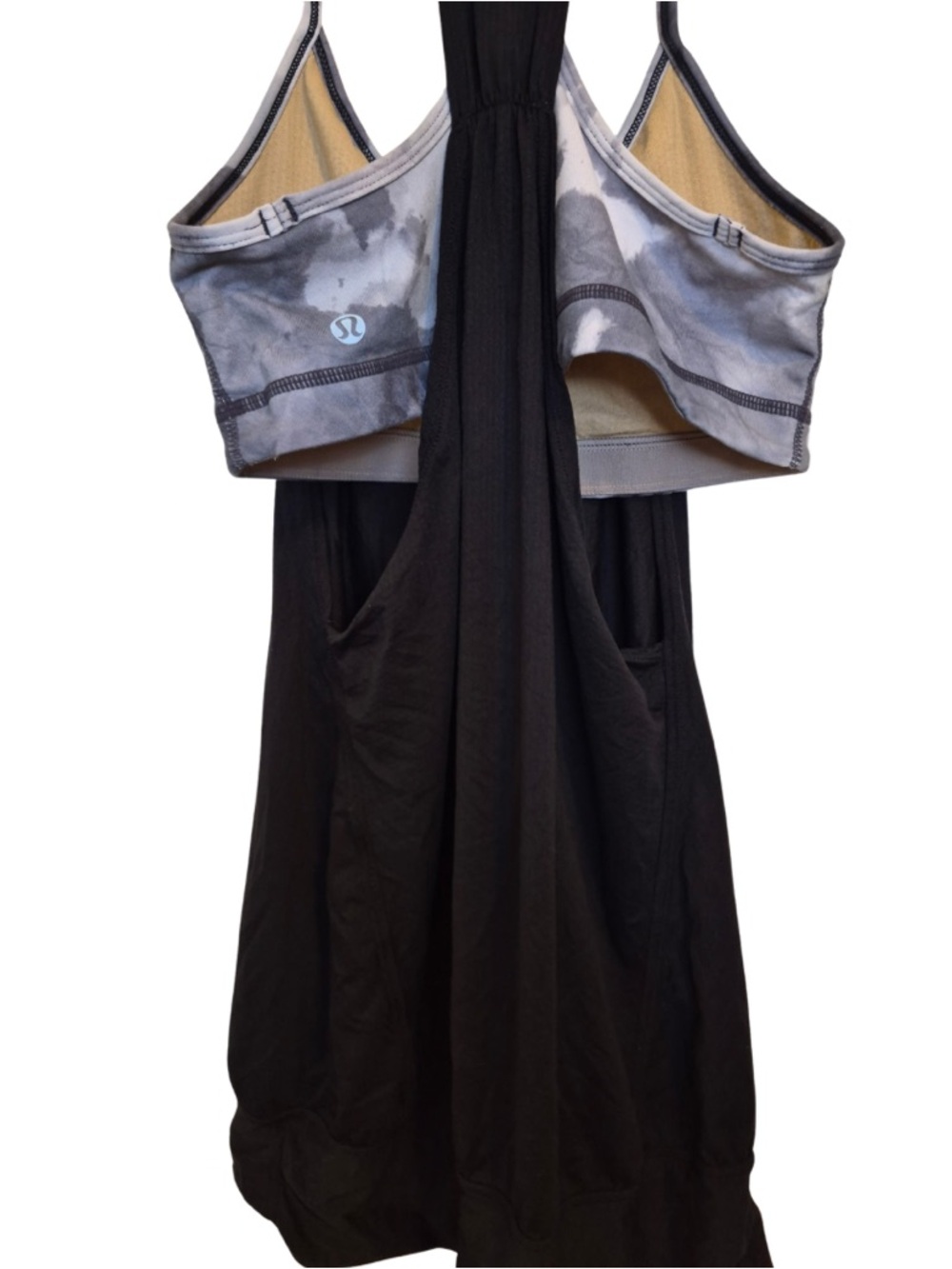 Lululemon No Limit Tank in Black / White Coal Tinted Canvas Super - Picture 4 of 13